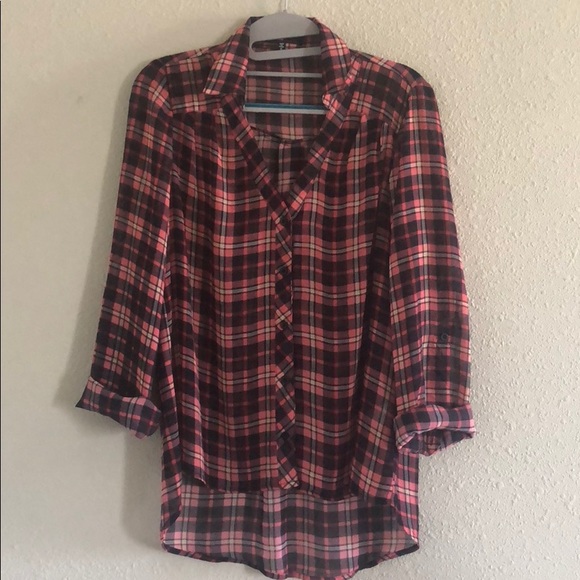 Love Culture Tops - Love Culture Plaid Shirt